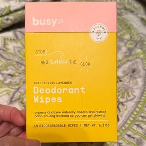 Brightening Lavender Deodorant Wipes - Yellow